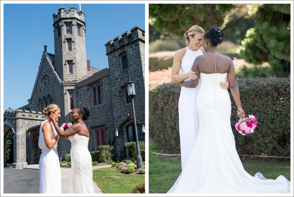 Liz & Keisha's romantic wedding at Whitby Castle, Rye, NY