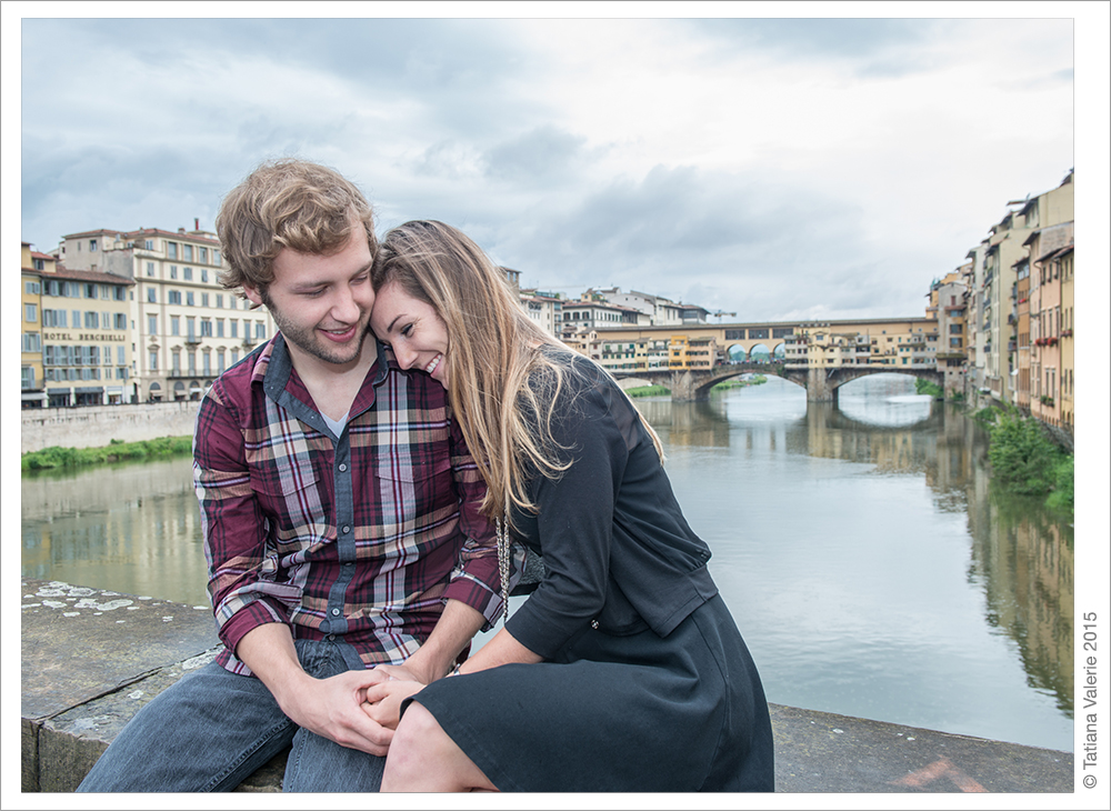 Engagement photo shoot in Florence, Italy