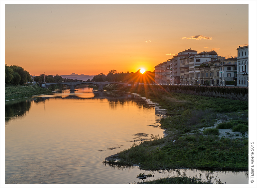 Florence, Italy. Sunset