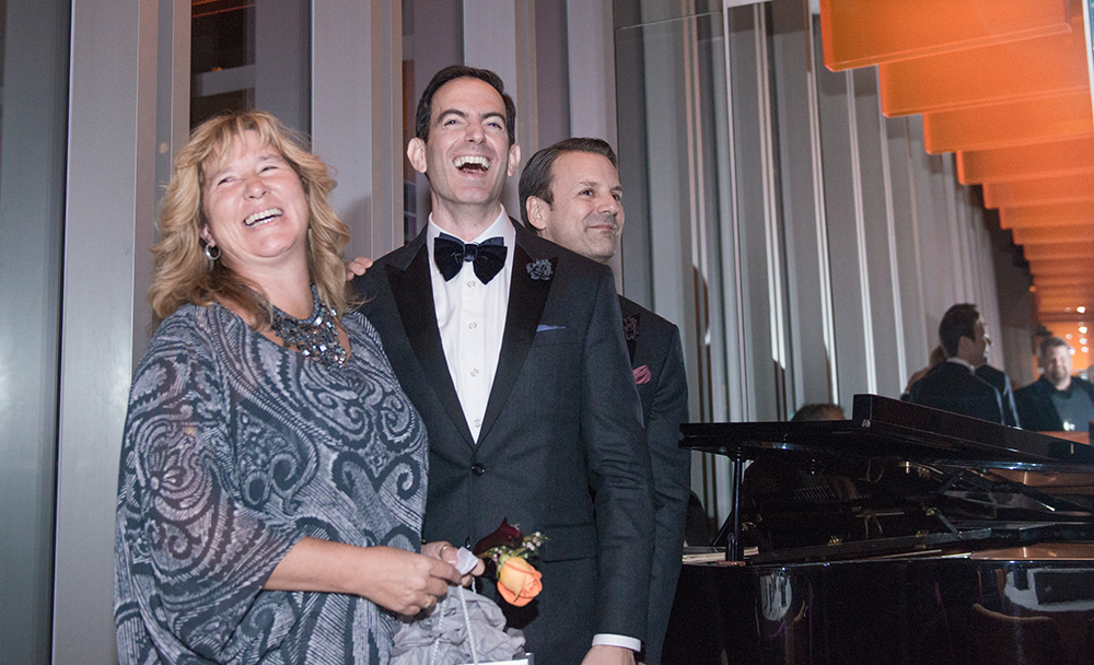 Same-sex wedding at Museum of Art and Design, New York