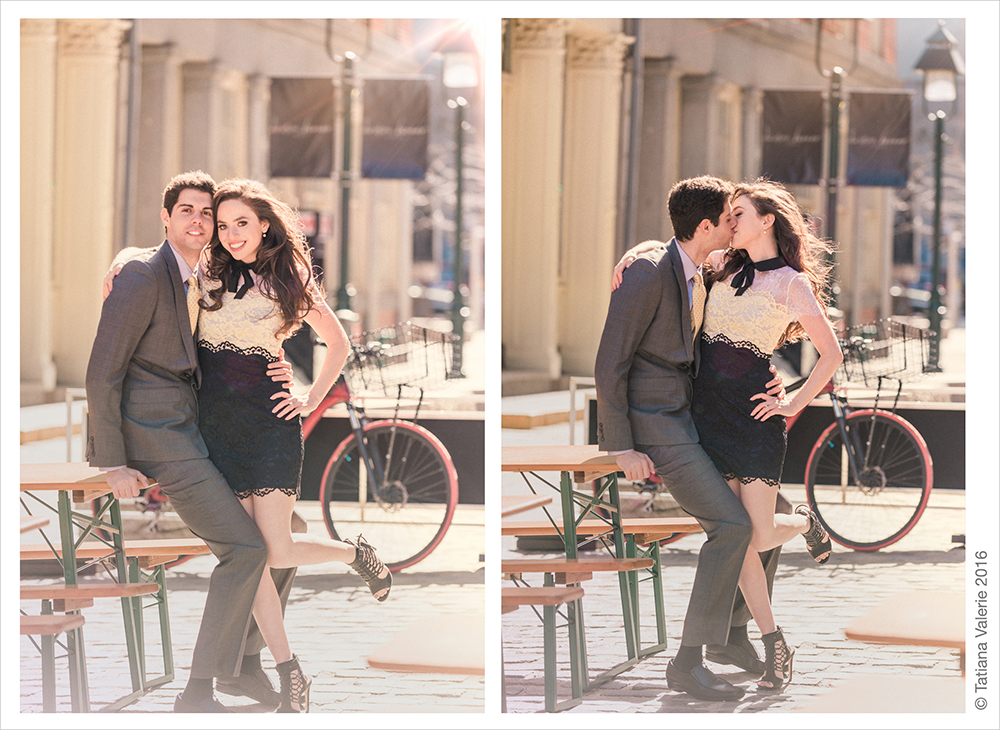 Amber and David's Engagement Photoshoot at South Street Seaport NYC