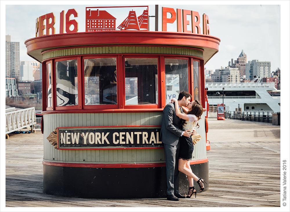 Amber and David's Engagement Photoshoot at South Street Seaport NYC
