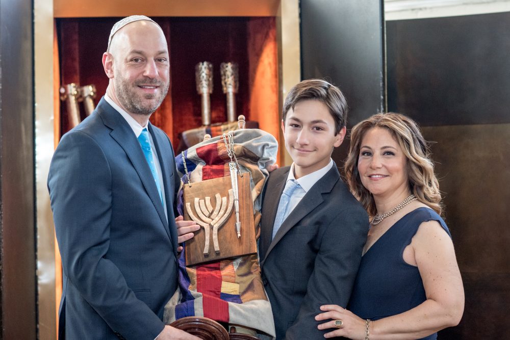 Jaden's Bar Mitzvah family photo west end synagogue